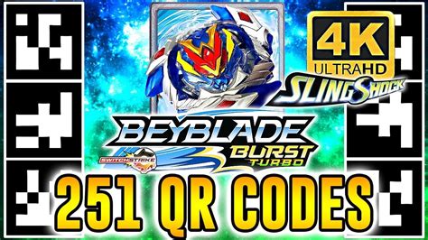 ALL 251 QR CODES BEYBLADE BURST TURBO APP IN 4K!.